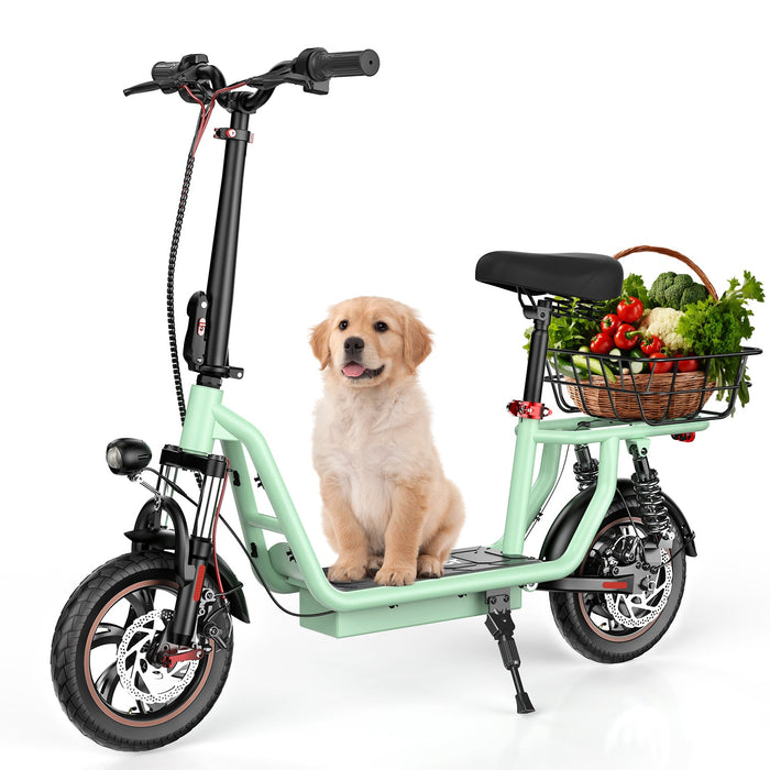 iScooter i12 500W Electric Scooter with Big Seat