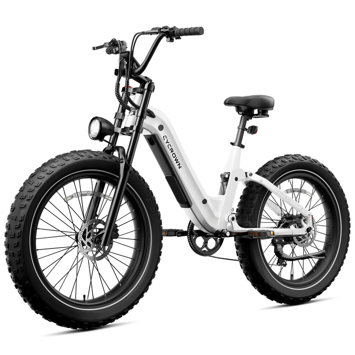 Roma All-Terrain Electric Bike with Kid Seat Indigo Blue