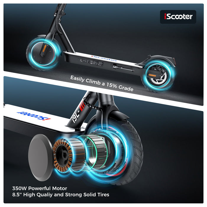 iScooter i9L 350W Foldable Premium Commuter Portable Electric Scooter