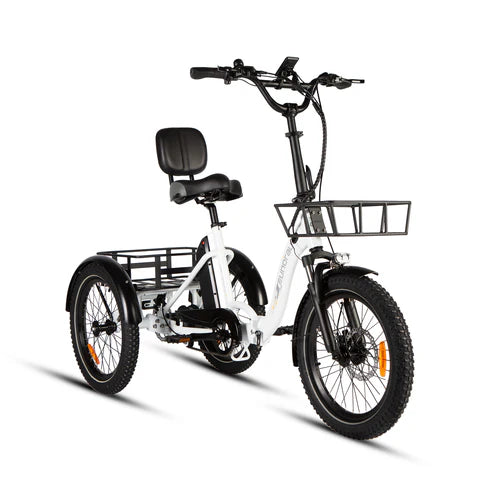Eunorau ONE-TRIKE 2.0 Folding Electric Trike 48V 500W, upto 50 Mile Range -  100% Financing Available!