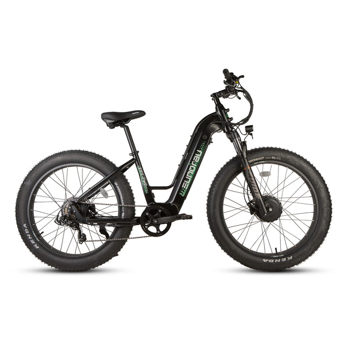 Eunorau FAT-AWD 3.0 Fat Tire Step-Thru Electric Bike 48V/500W+500W dual hub motor, range up to 80 miles - 100% Financing Available!