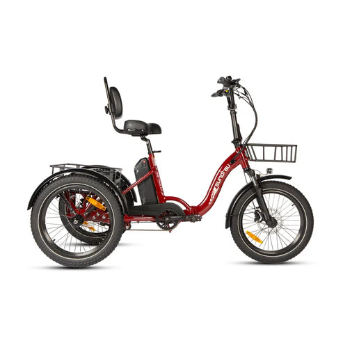 Eunorau ONE-TRIKE 2.0 Folding Electric Trike 48V 500W, upto 50 Mile Range -  100% Financing Available!