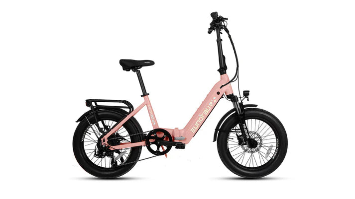 Eunorau META20 1.0 Fat Tire Step-Thru Folding Electric Bike 48V/500W hub motor, range up to 100 miles optional second battery - 100% Financing Available!