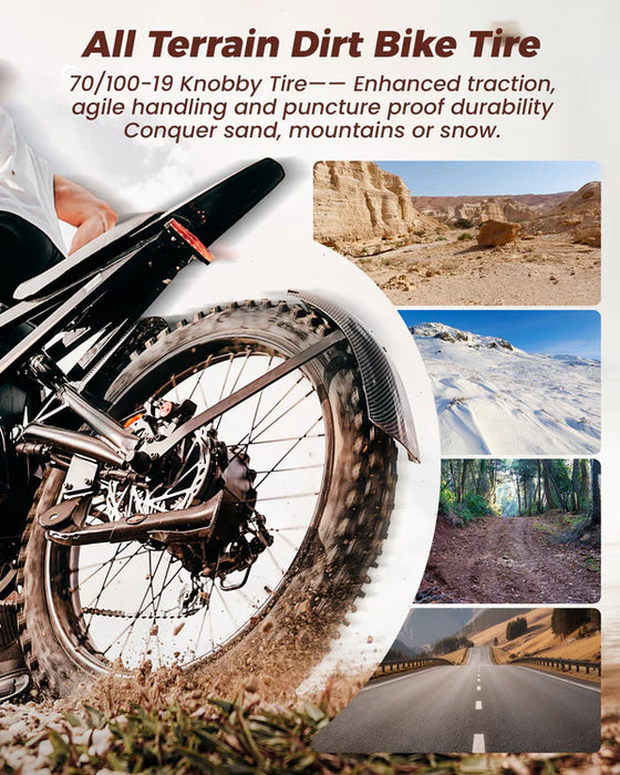 isinwheel R8 Electric Dirt Bike - 48V 27Ah 3000W, 35 MPH Max Speed, 150-Mile Range, 330 lbs Max Load - 100% Financing Available!