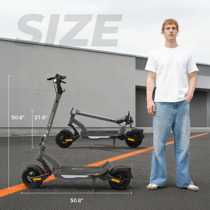 isinwheel S Nova Pro 1000W Commuting Electric Scooter - 28mph - 48V 13Ah Battery, 38-Mile Range- 100% Financing Available!
