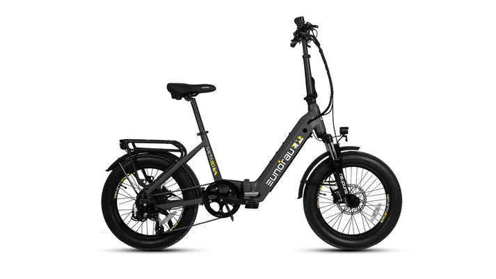 Eunorau META20 1.0 Fat Tire Step-Thru Folding Electric Bike 48V/500W hub motor, range up to 100 miles optional second battery - 100% Financing Available!