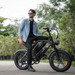 CycHunter 1000W Class 3 Moped-Style Electric Bike Full Suspension