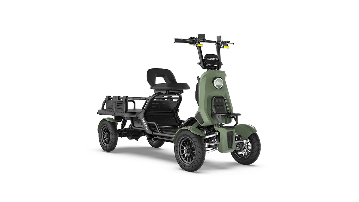 Eunorau S1000 Electric Utility Quad Vehicle 48V/1000W high torque mid-motor, range up to 28 miles, 3 speed modes - 100% Financing Available!