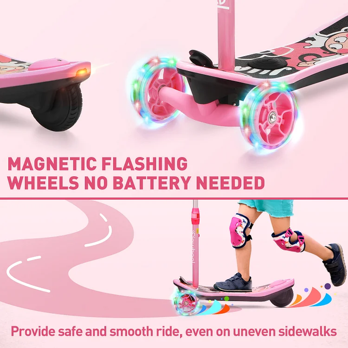 Adjustable 3-Wheel Mini 2-in-1 Foldable Kids Electric Scooter