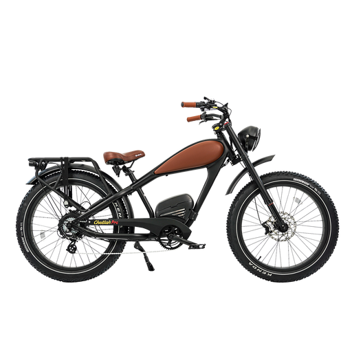 REVIBIKES Cheetah Pro Vintage Retro Fat‑Tire Electric Bike