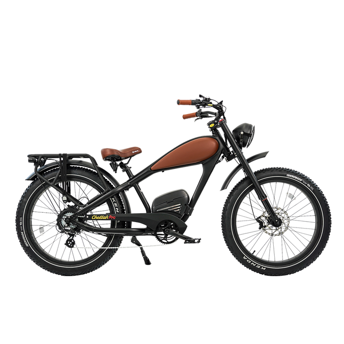 REVIBIKES Cheetah Pro Vintage Retro Fat‑Tire Electric Bike
