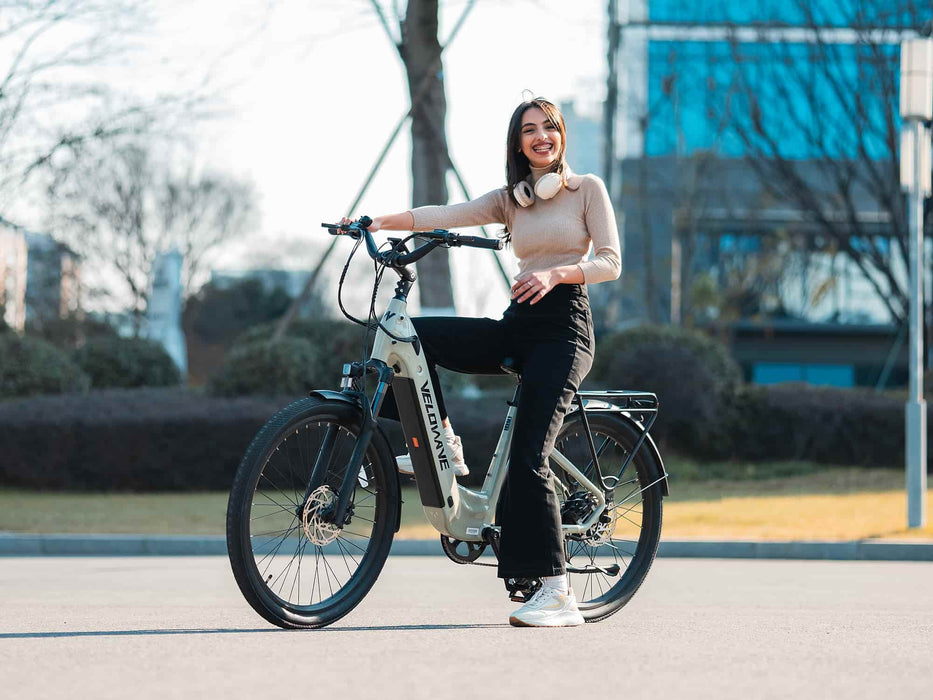 VELOWAVE Breeze T Torque Sensor E-Bike: Powerful 500W, 90-Mile Range Commuter