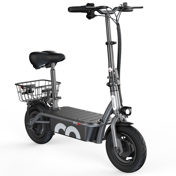 F2 Electric Scooter with Seat, 10" Pneumatic Tire, 19 MPH