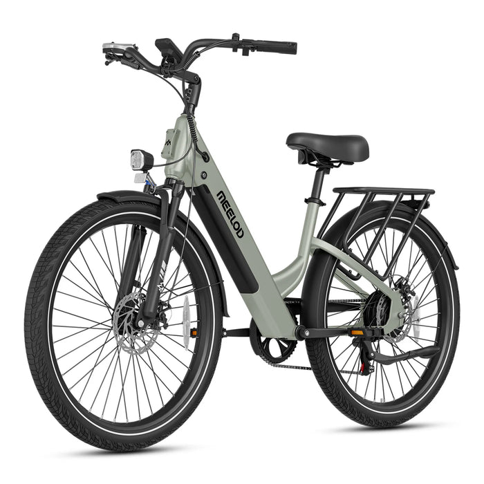Meelod CT100 Step Through Electric Bike - 48V 13.5Ah, 500W, 28 MPH, 60 Mile Range