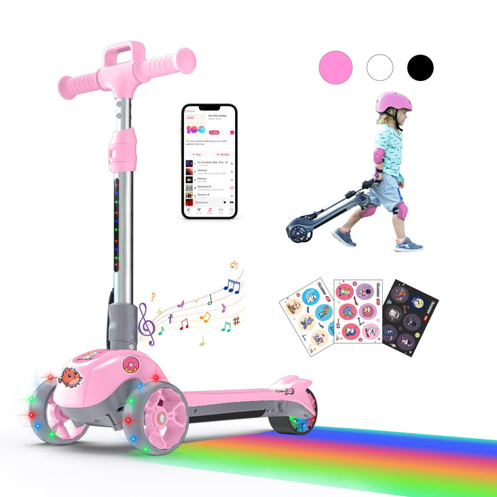 iScooter iK2 Adjustable 3-Wheel Electric Scooter for Kids