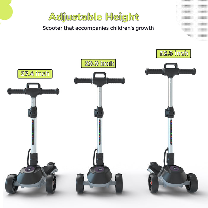 iScooter iK2 Adjustable 3-Wheel Electric Scooter for Kids