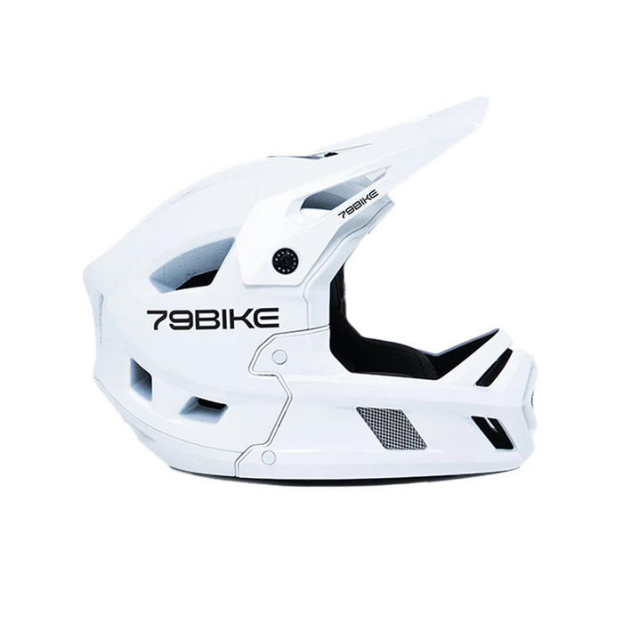 79BIKE Off-Road Full-Face Helmet – Gloss White