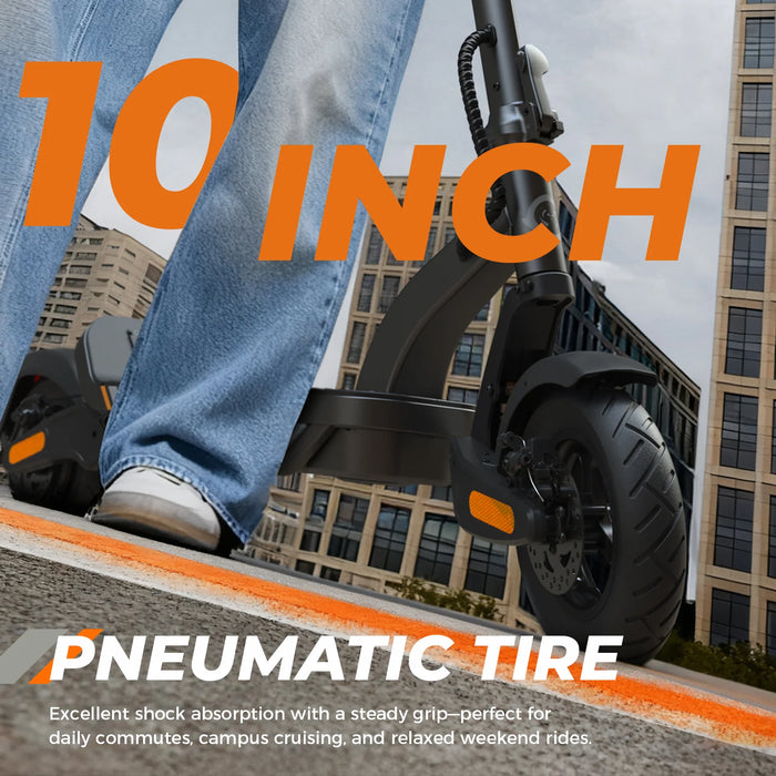 isinwheel S Nova Pro 1000W Commuting Electric Scooter - 28mph - 48V 13Ah Battery, 38-Mile Range- 100% Financing Available!