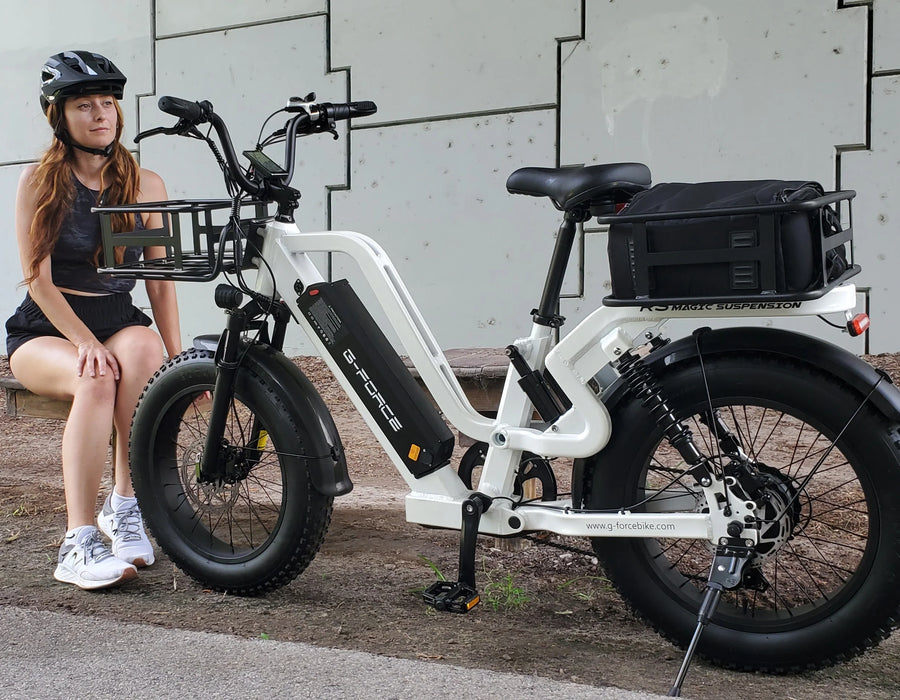 G-FORCE RS ST 750W Fat‑Tire Electric Bike with Long‑Range Battery