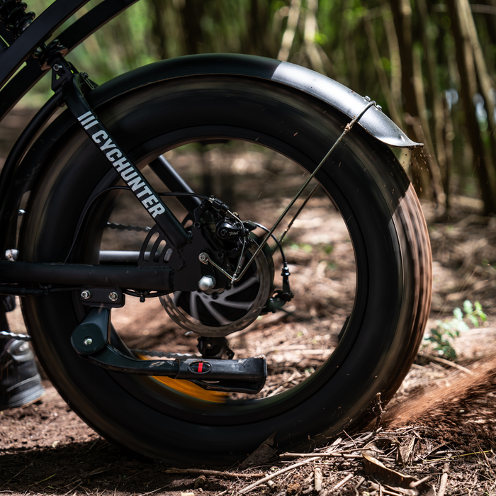 CycHunter 1000W Class 3 Moped-Style Electric Bike Full Suspension