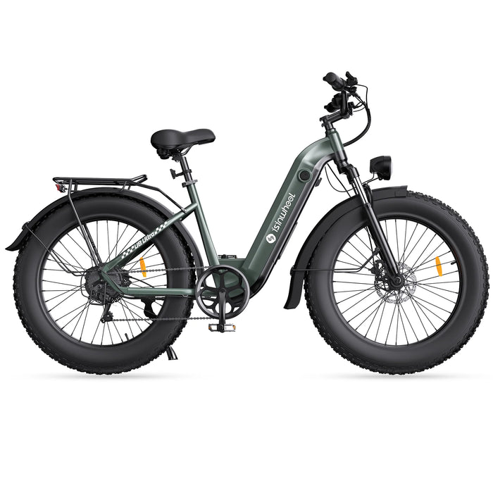 isinwheel U8 Ultra 1500W Fat Tire All-Terrain Electric Bike - 48V 18Ah, 28 MPH, 105-Mile Range - 100% Financing Available!