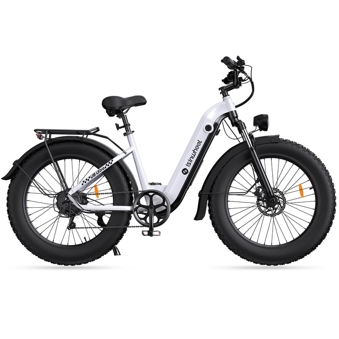 isinwheel U8 Ultra 1500W Fat Tire All-Terrain Electric Bike - 48V 18Ah, 28 MPH, 105-Mile Range - 100% Financing Available!