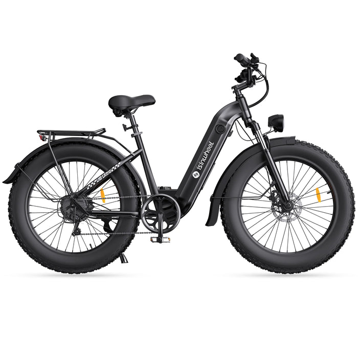 isinwheel U8 Ultra 1500W Fat Tire All-Terrain Electric Bike - 48V 18Ah, 28 MPH, 105-Mile Range - 100% Financing Available!