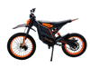 Orange Isinwheel Monster Pro Mid-Drive Electric Dirt Bike, left side view
