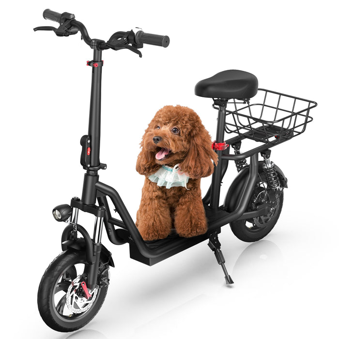 iScooter i12 500W Electric Scooter with Big Seat