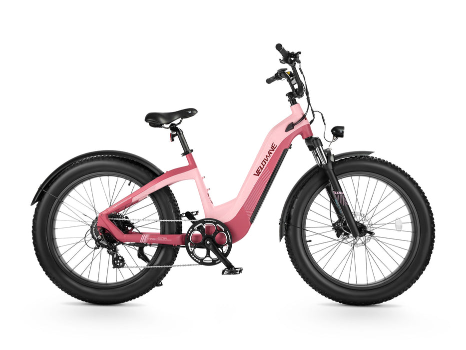 Velowave Grace 2.0 Step-Thru Electric Fat Tire Commuter E-Bike 750W