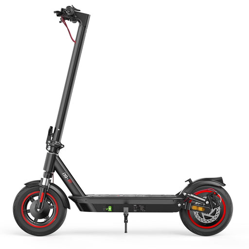 iScooter i10Max City Commuter Electric Scooter with 25 MPH Speed and 28 Mile Range, on a white background,  side view