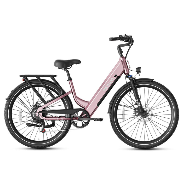 Meelod CT100 Step Through Electric Bike - 48V 13.5Ah, 500W, 28 MPH, 60 Mile Range - 100% Financing Available!