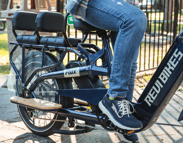 Revi Bikes Flux Electric Cargo Bike 48V, 750W/1200W Peak Motor, 440-lb load capacity, step-thru - 100% Financing Available!