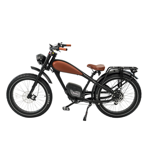 REVIBIKES Cheetah Pro Vintage Retro Fat‑Tire Electric Bike