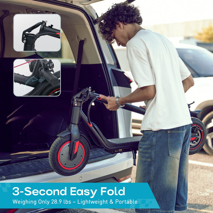 i9M Foldable Commuting Electric Scooter 500W with Pneumatic Tires