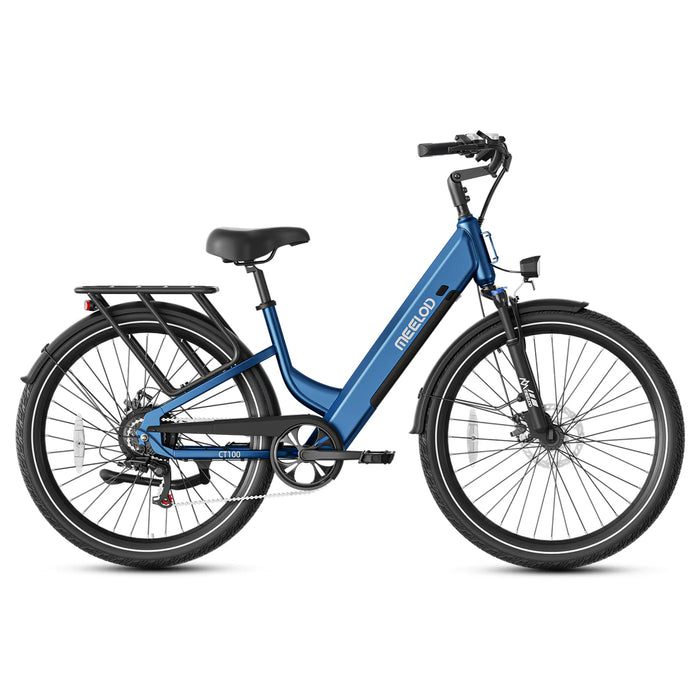 Meelod CT100 Step Through Electric Bike - 48V 13.5Ah, 500W, 28 MPH, 60 Mile Range - 100% Financing Available!