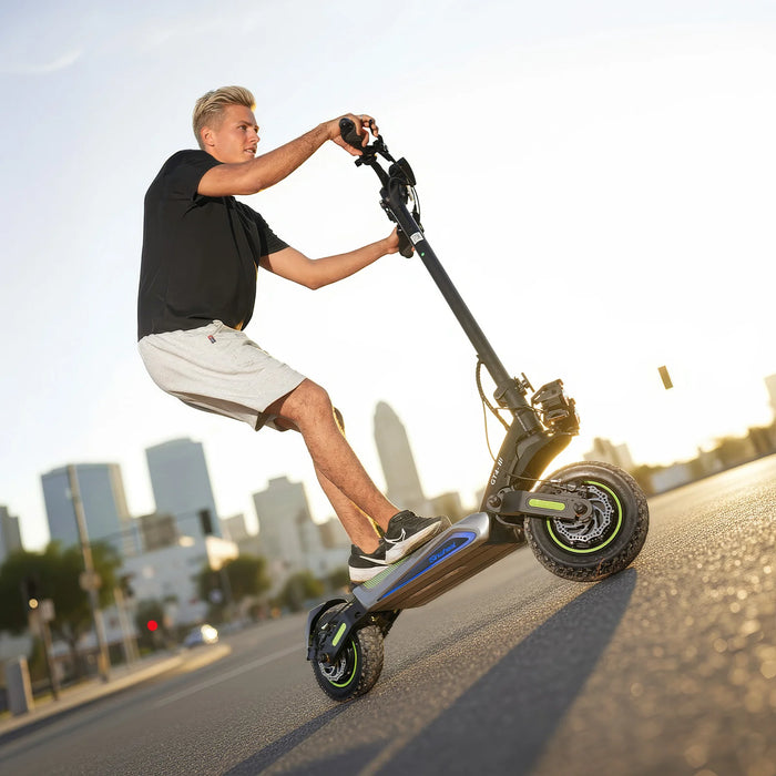 isinwheel GT4 Single or Dual Motor Off Road Electric Scooter - 1200W(x2),  48V/52V, 20/18.2Ah, 35/45mph, 50-mile range - 100% Financing Available!