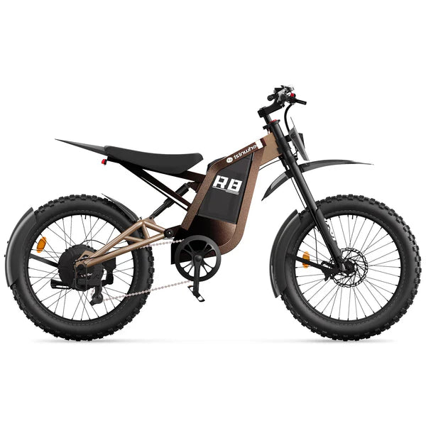 isinwheel R8 Electric Dirt Bike - 48V 27Ah 3000W, 35 MPH Max Speed, 150-Mile Range, 330 lbs Max Load - 100% Financing Available!