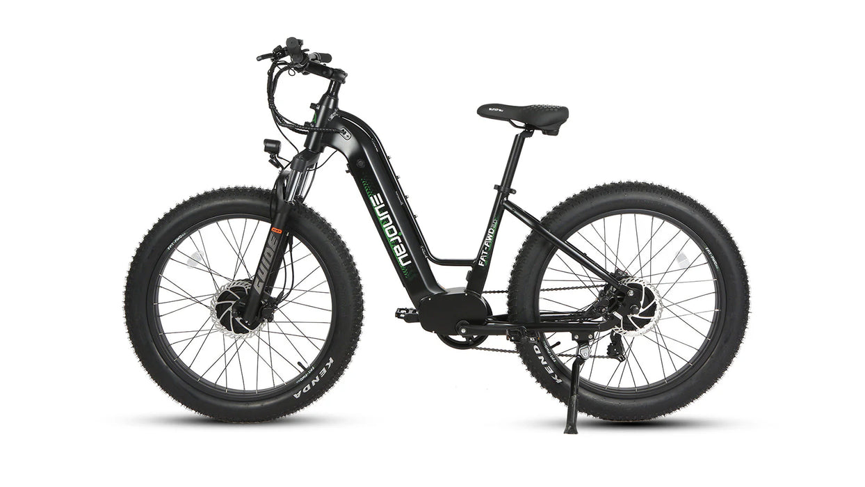 Eunorau FAT-AWD Fat Tire Electric Bike 48V/500W geared hub motor, range up to 80 miles - 100% Financing Available!