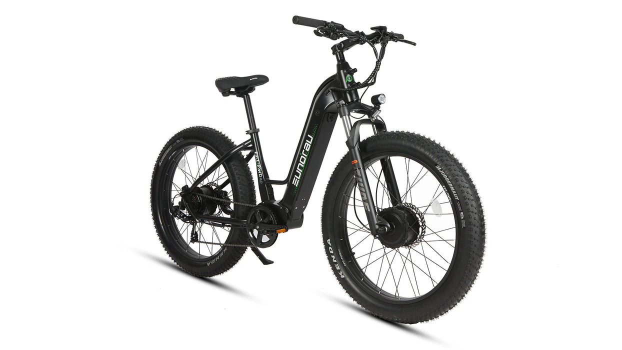 Eunorau FAT-AWD Fat Tire Electric Bike 48V/500W geared hub motor, range up to 80 miles - 100% Financing Available!