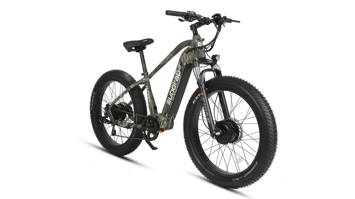 Eunorau FAT-AWD Fat Tire Electric Bike 48V/500W geared hub motor, range up to 80 miles - 100% Financing Available!