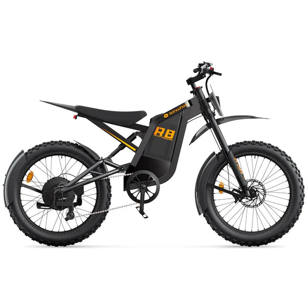 isinwheel R8 Electric Dirt Bike - 48V 27Ah 3000W, 35 MPH Max Speed, 150-Mile Range, 330 lbs Max Load - 100% Financing Available!