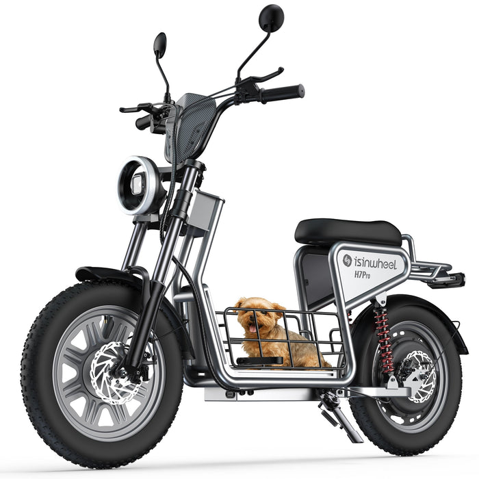 iSinwheel H7Pro 1200W Seat-Equipped High-Performance Commuter Electric Scooter