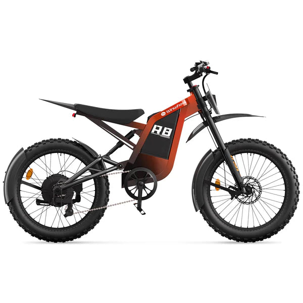isinwheel R8 Electric Dirt Bike - 48V 27Ah 3000W, 35 MPH Max Speed, 150-Mile Range, 330 lbs Max Load - 100% Financing Available!