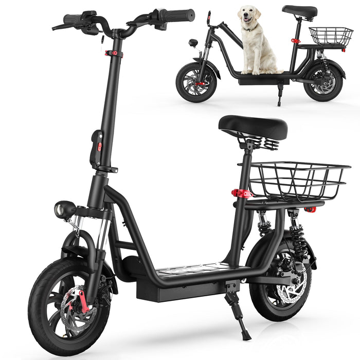iScooter i12 500W Electric Scooter with Big Seat