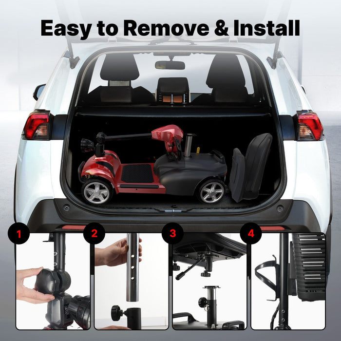 iScooter X02 4‑Wheel Adult Mobility Scooter with LED Headlight