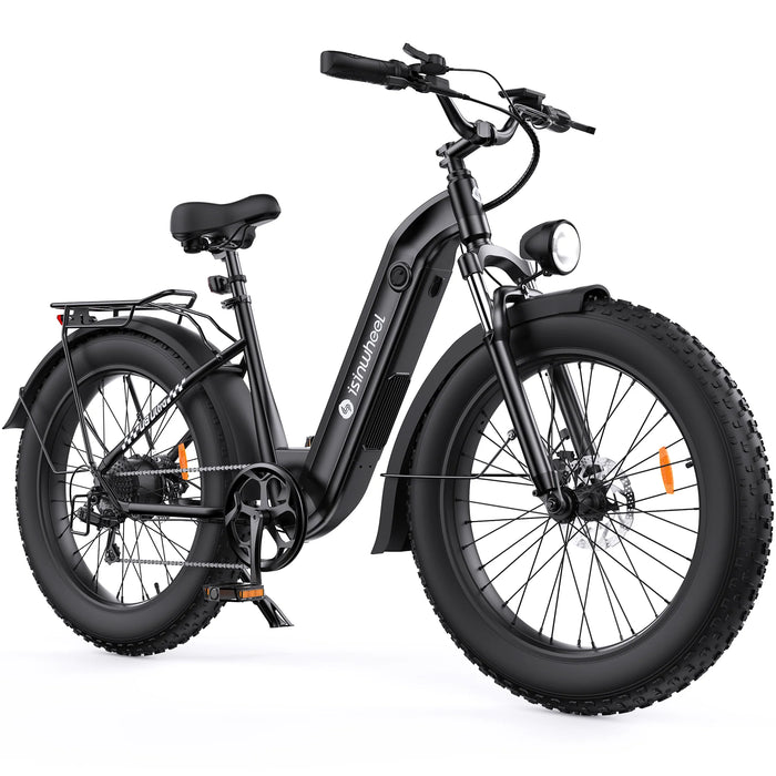 isinwheel U8 Ultra 1500W Fat Tire All-Terrain Electric Bike - 48V 18Ah, 28 MPH, 105-Mile Range - 100% Financing Available!