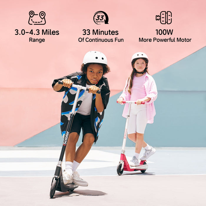 iScooter iK1 Kids Electric Scooter with Magnetic Safe Charging
