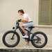 Roma All-Terrain Electric Bike with Kid Seat Indigo Blue