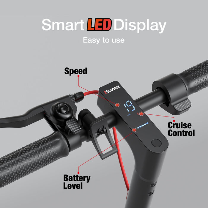 iScooter i8M Electric Scooter: 15-Mile Range, 19 MPH, Commuter-Ready